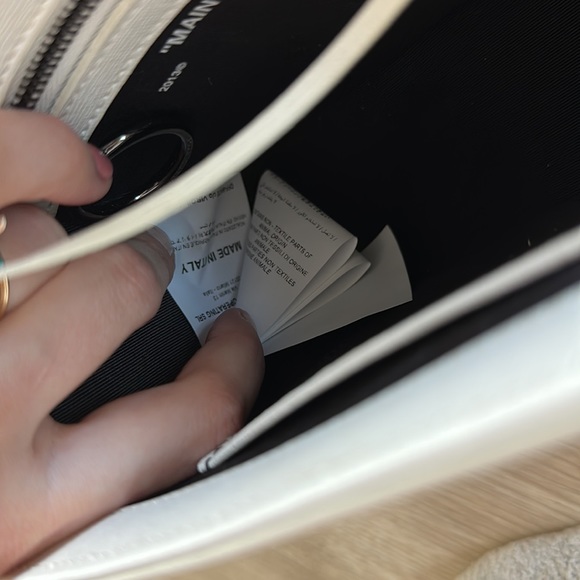 OFF-WHITE C/O VIRGIL ABLOH Mini Binder Clip Flap Bag white - Picture 8 of 9